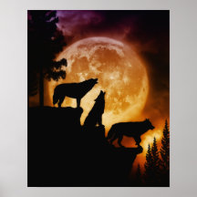 Wolves Peak Poster