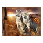 Wolves Trio Postcards