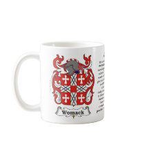 Womack, Origin, Meaning and the Crest Coffee Mugs