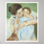 Woman and Child against a green background, 1887 Print