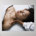 Woman at spa posters
