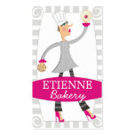 Woman baker pastry chef cookies business cards