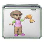 Woman Bowling Champion iPad Sleeves
