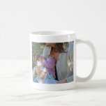 Woman breastfeeding coffee mugs