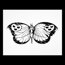 Woman Butterfly invitations