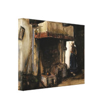 Woman by a Hearth by Vincent van Gogh Canvas Print