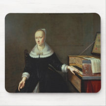 Woman by a Virginal Mousepads