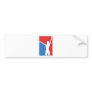 Woman design! Usa Flag Colors! Bumper Stickers