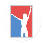 Woman design! Usa Flag Colors! Stickers