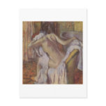 Woman Drying Her Neck postcard