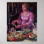 woman entertaining poster
