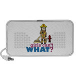 Woman Firefighter Laptop Speaker