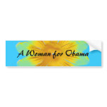 Woman for Obama bumper stcker Bumper Stickers