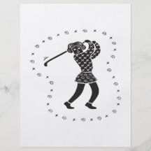 Woman Golfer Flyer Design