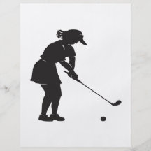 Woman Golfer Full Colour Flyer