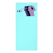 Woman Golfer Rack Card