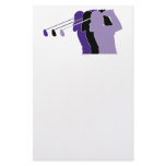 Woman Golfer stationery