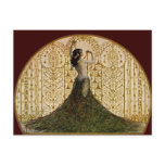 Woman in a Peacock Skirt Post Card
