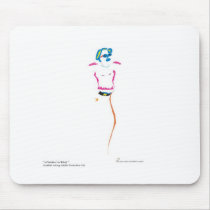 Woman in Blue Mouse Pads