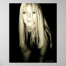 Woman in gothic fashion poster
