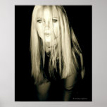 Woman in gothic fashion poster