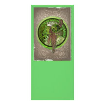 Woman in Green (Headdress) Custom Rack Cards
