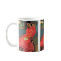 Woman in red dress - Paul Gauguin Mug