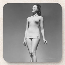 Woman in Swimsuit Coasters