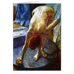 Woman In The Bath - Edgar Degas cards
