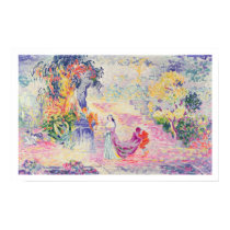Woman in the Park, 1909 (oil on canvas) posters