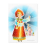 Woman in traditional Russian costume Post Cards