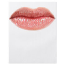 Woman lips flyer design