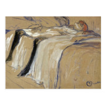 Woman lying on her Back - Lassitude postcards