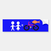 Woman needs man? bumper sticker