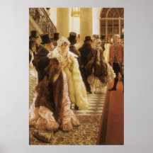 Woman of Fashion by Tissot, Vintage Victorian Art Print