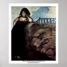 Woman Of The People In An Elegant Dress Print
