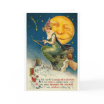 Woman on Broomstick All Halloween Card