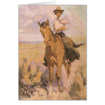 Woman on Horse by William Herbert Dunton Card