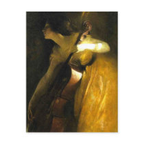 Woman Playing Cello Postcards