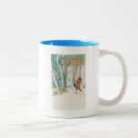 Woman Putting on Skis - Skidloperskan Coffee Mug
