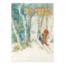 Woman Putting on Skis - Skidloperskan Invite