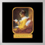 Woman Reading Poster