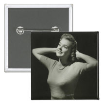 Woman Relaxing Buttons