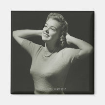 Woman Relaxing Refrigerator Magnet