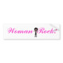 Woman  Rock! Bumper Stickers