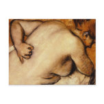 Woman Scratching Her Back postcard