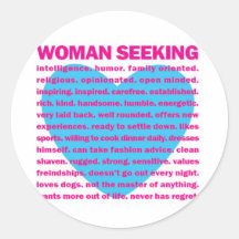 woman seeking LOVE Sticker