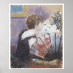 Woman Smelling Flowers, 1883 Posters