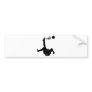 woman soccer bicycle kick bumper stickers