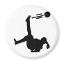 woman soccer bicycle kick refrigerator magnets